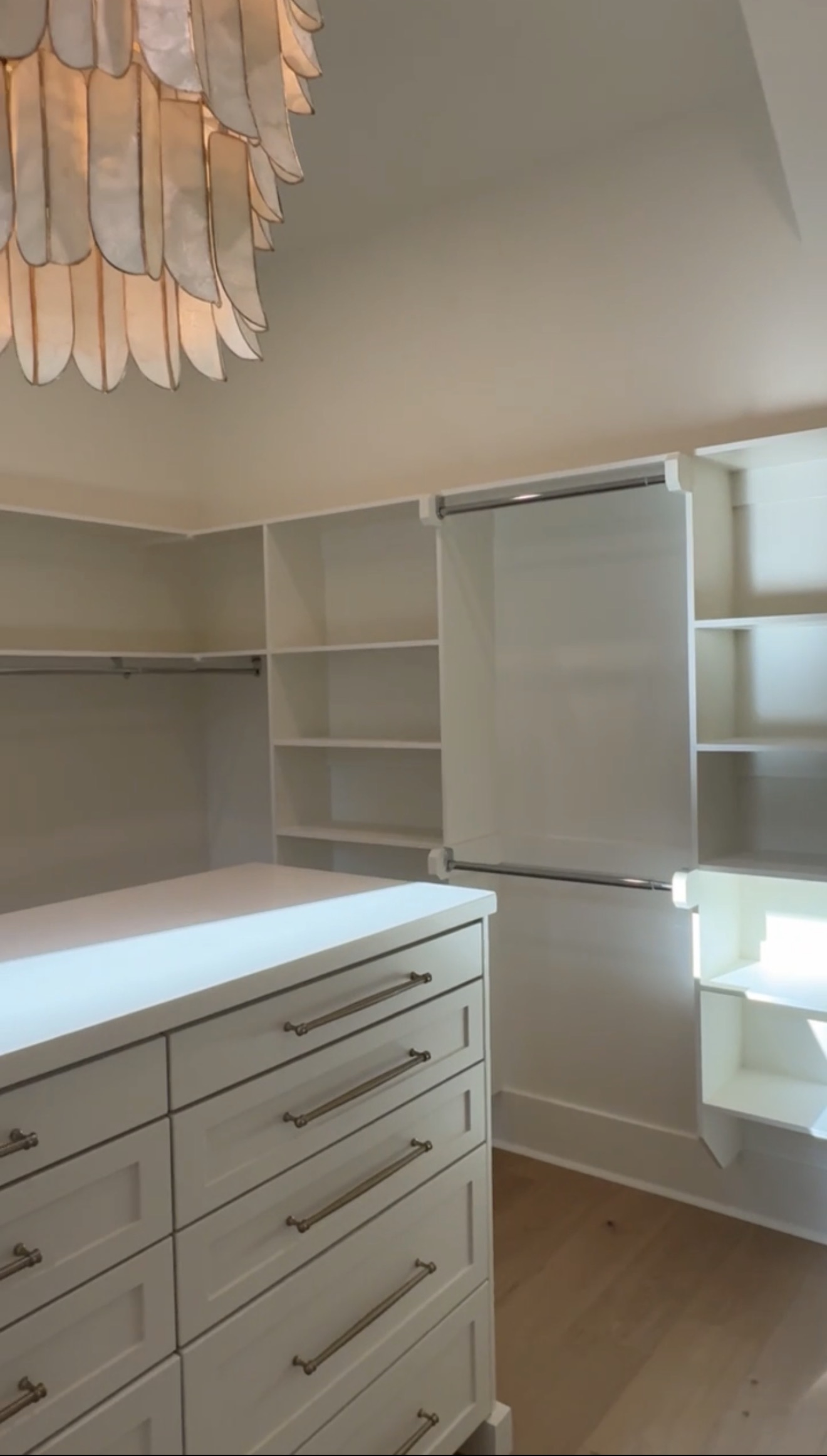 Custom closet storage and cabinetry